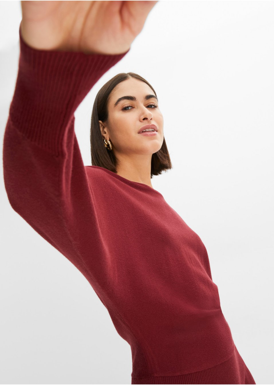 Robe en maille à laçage