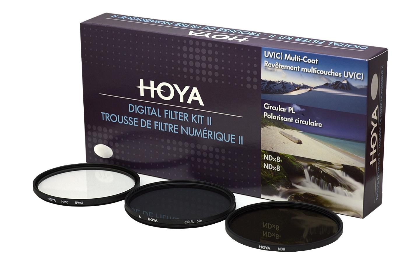 Set Digital Filter Kit II (UV, CIR-PL & ND8) – 37 mm3 Hauptfilter in einem Paket