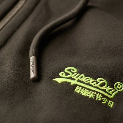 Sweatshirt zippé à capuche homme Essential Logo SUPERDRY