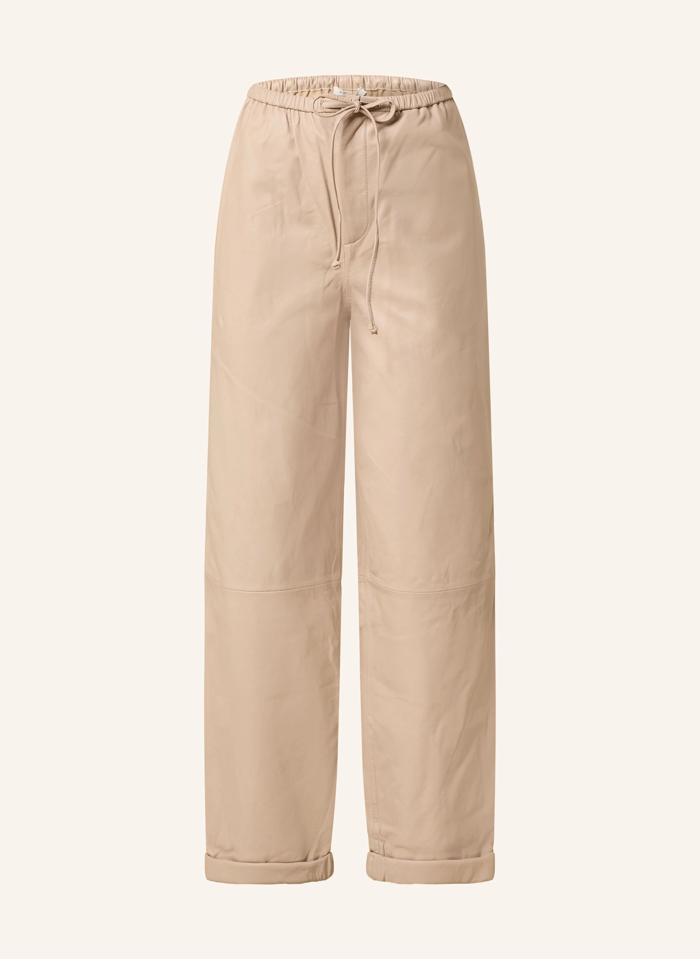 BY MALENE BIRGER Lederhose JOANNI im Jogging-Stil