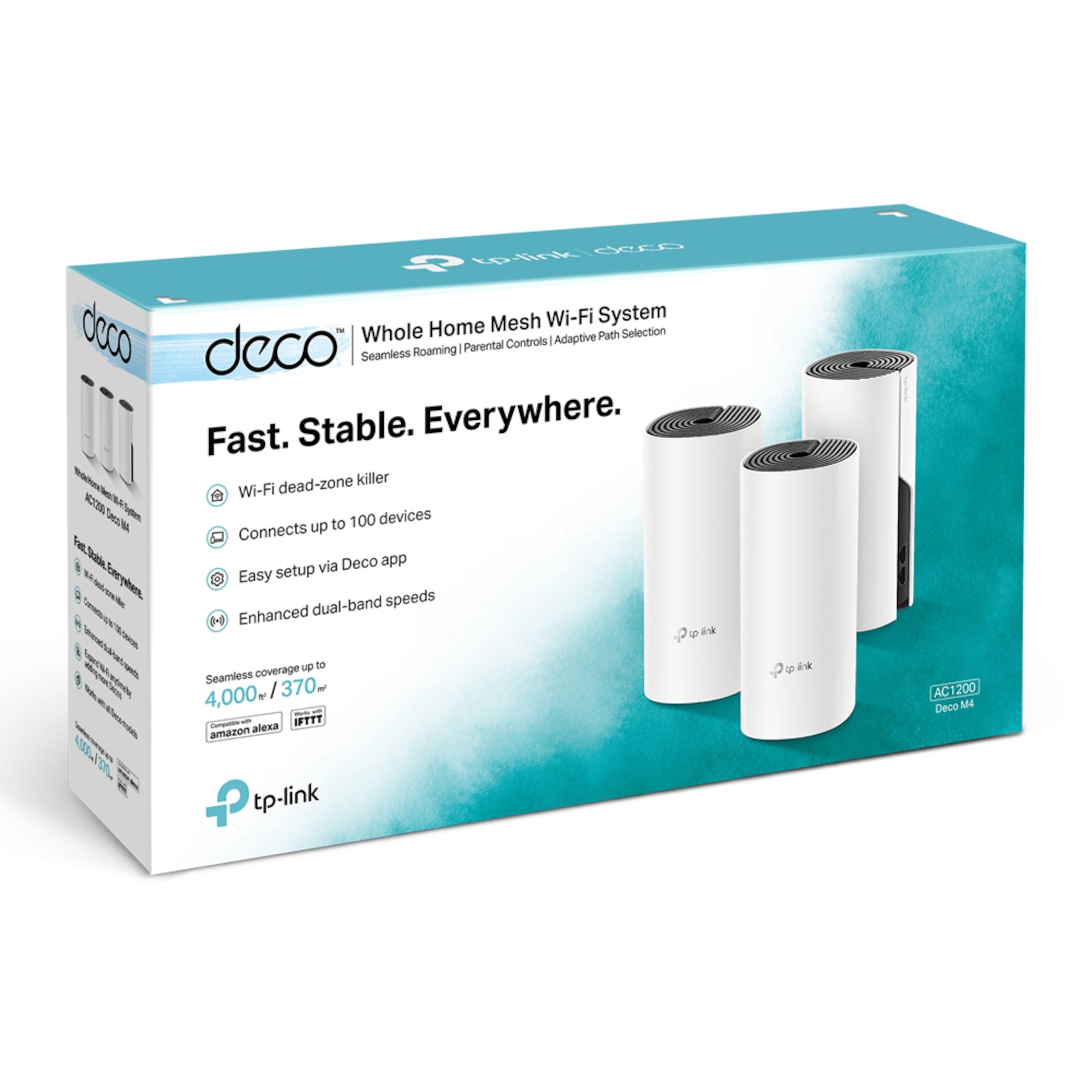 TP-link Deco M4 Mesh-system AC1200 3-pk.