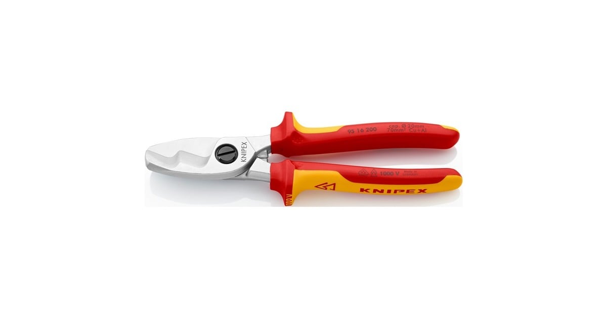 KNIPEXKabelschaar VDE met dubbele snijkanten 9516200  kniptang