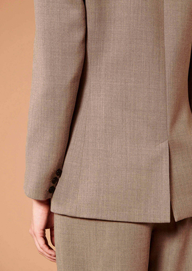 Veste Vasiliebeige en flanelle