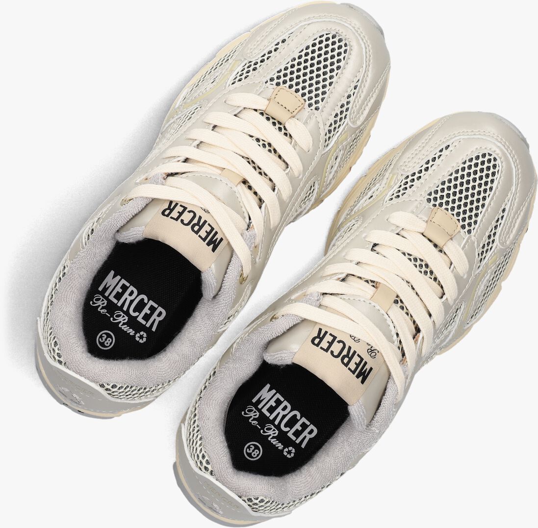 beige mercer amsterdam lage sneakers the re-run champagne