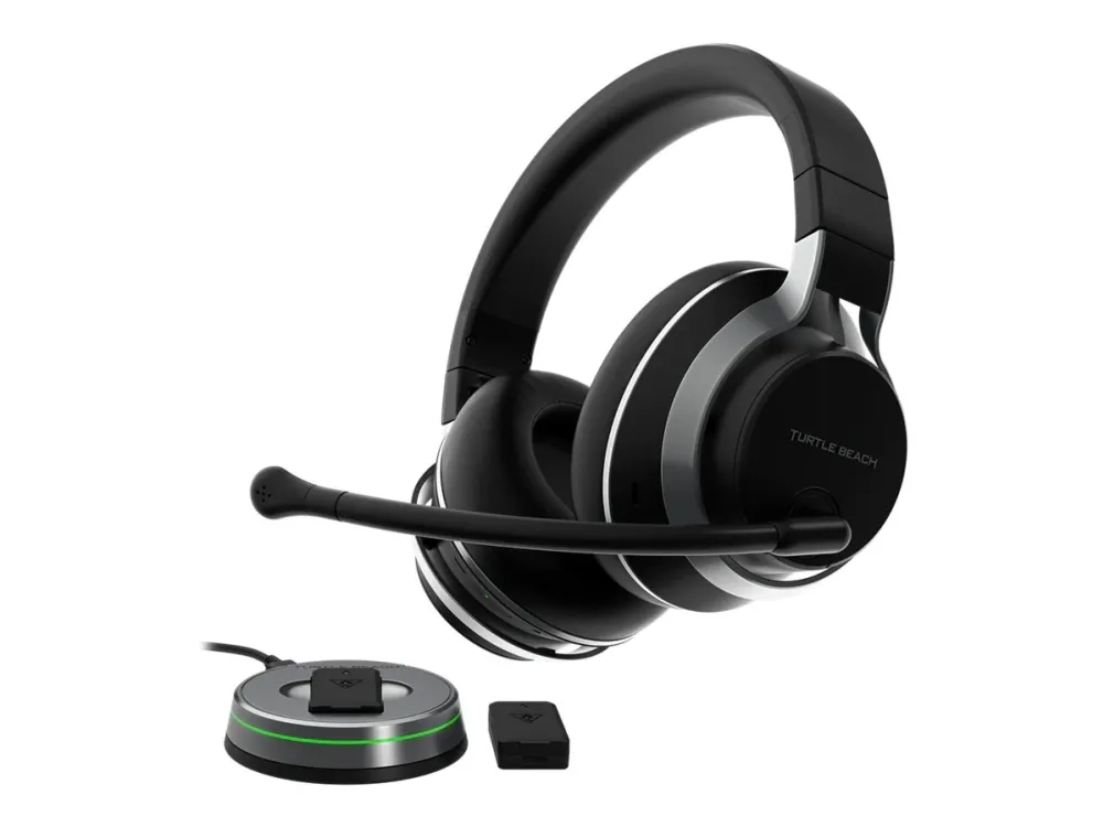 [OUTLET] - Turtle Beach Stealth Pro - Headset - fuld størrelse - Bluetooth/2,4 GHz radiofrekvens - trådløs - aktiv støjfjerning
