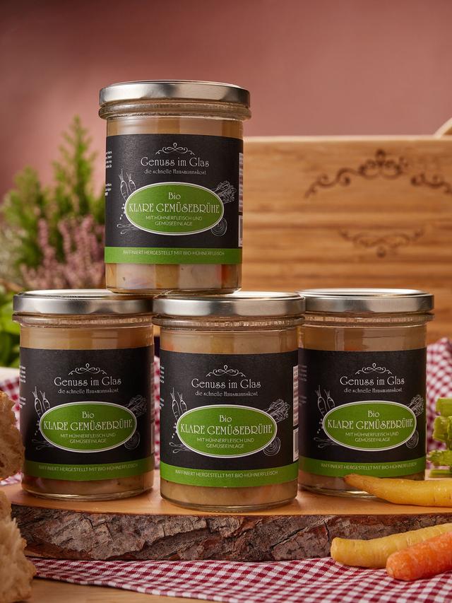Bio-Hühnersuppe, 4er-Set, 4x 350 g