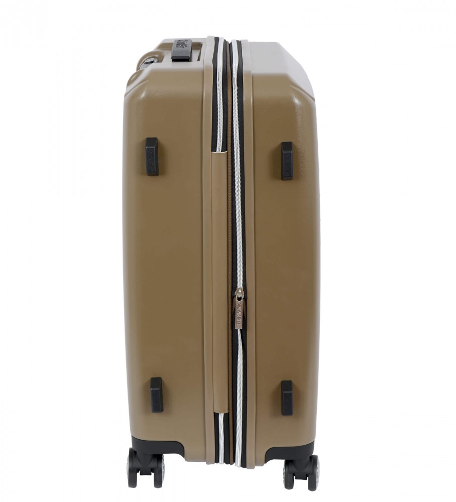 Mala de viagem média Calvin Klein Odyssey 70L marrom - 42x28x59cm -