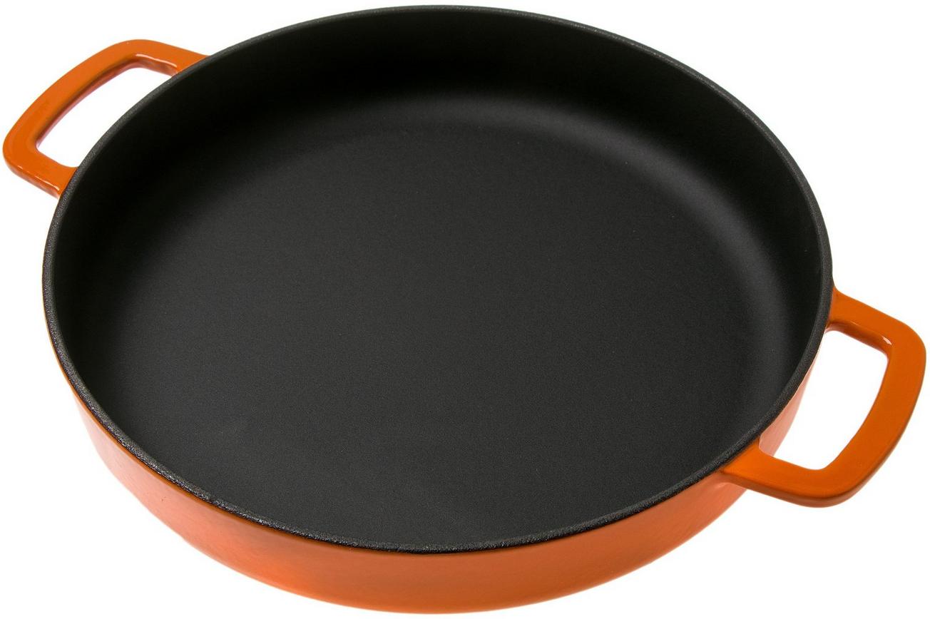 Combekk Sous Chef 192128OR koekenpan dubbele handgreep 28 cm, oranje