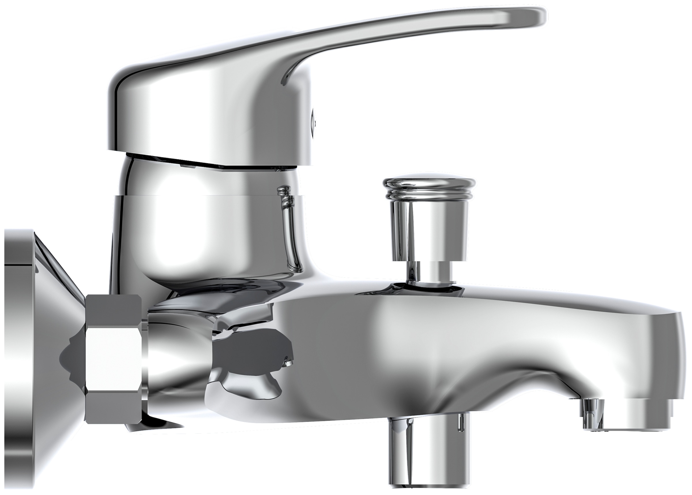Schütte Wannenarmatur »Batoni« Mischbatterie Badewanne, Wasserhahn Bad, Wannenarmatur in Chrom