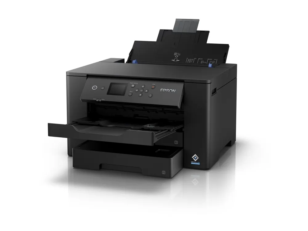 Epson WorkForce WF-7310DTW - Printer - farve - Duplex - blækprinter - A3 - 4800 x 2400 dpi - op til 25 spm (mono) / op til 12 spm (farve) - kapacitet: 500 ark - USB 2.0, LAN, Wi-Fi(n)
