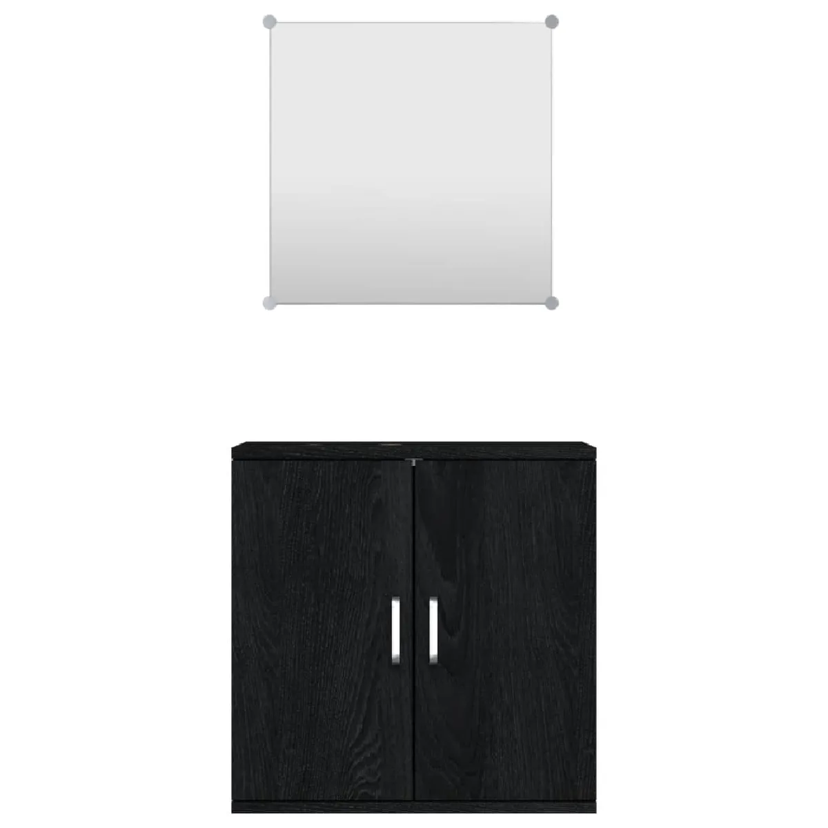 vidaXL Ensemble Meubles Salle de Bain 2 pcs - Noir
