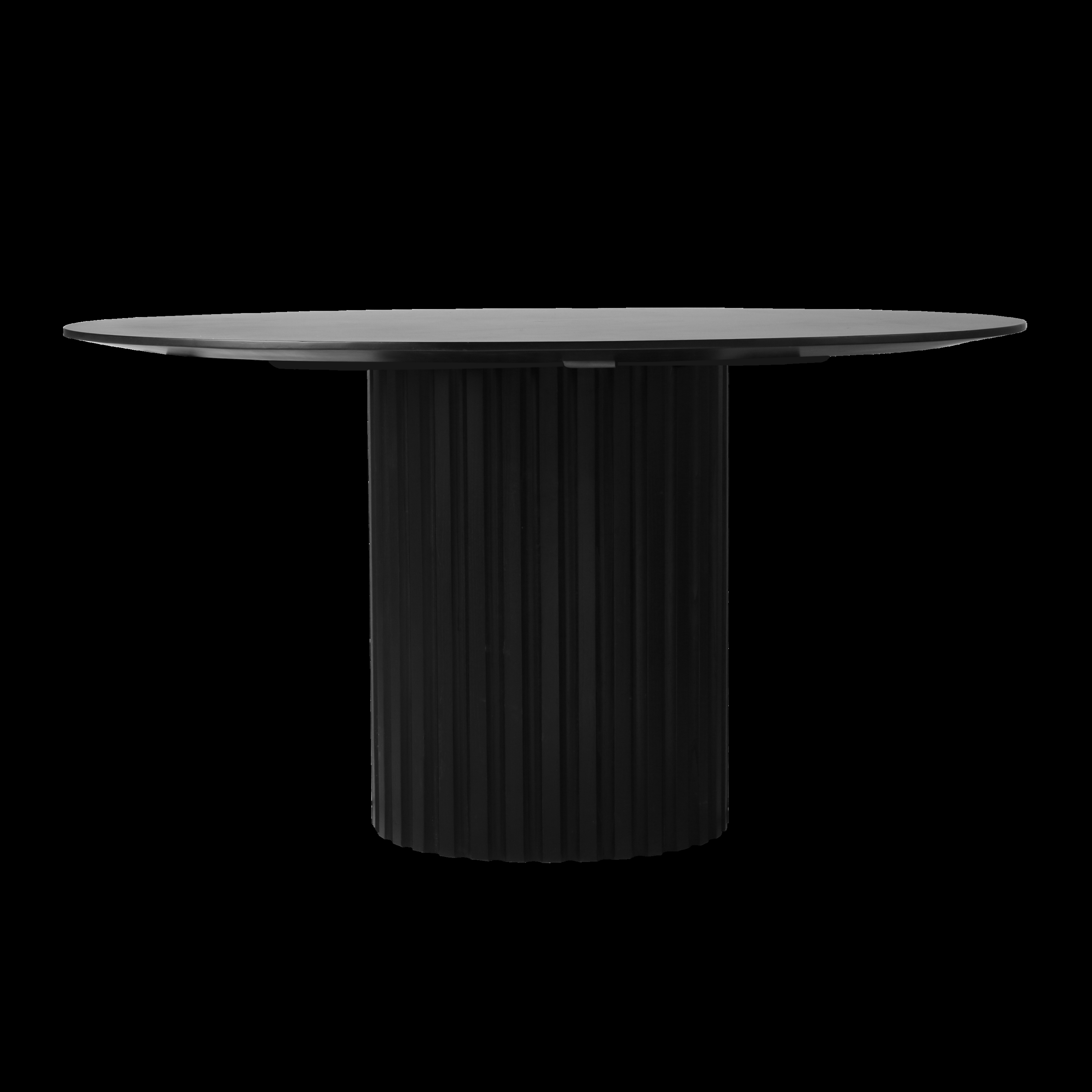 HKliving Pillar Eettafel - Ã 140 cm - Zwart