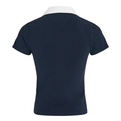 Polo à manches courtes femme Slim Contrast V Ext TOMMY HILFIGER