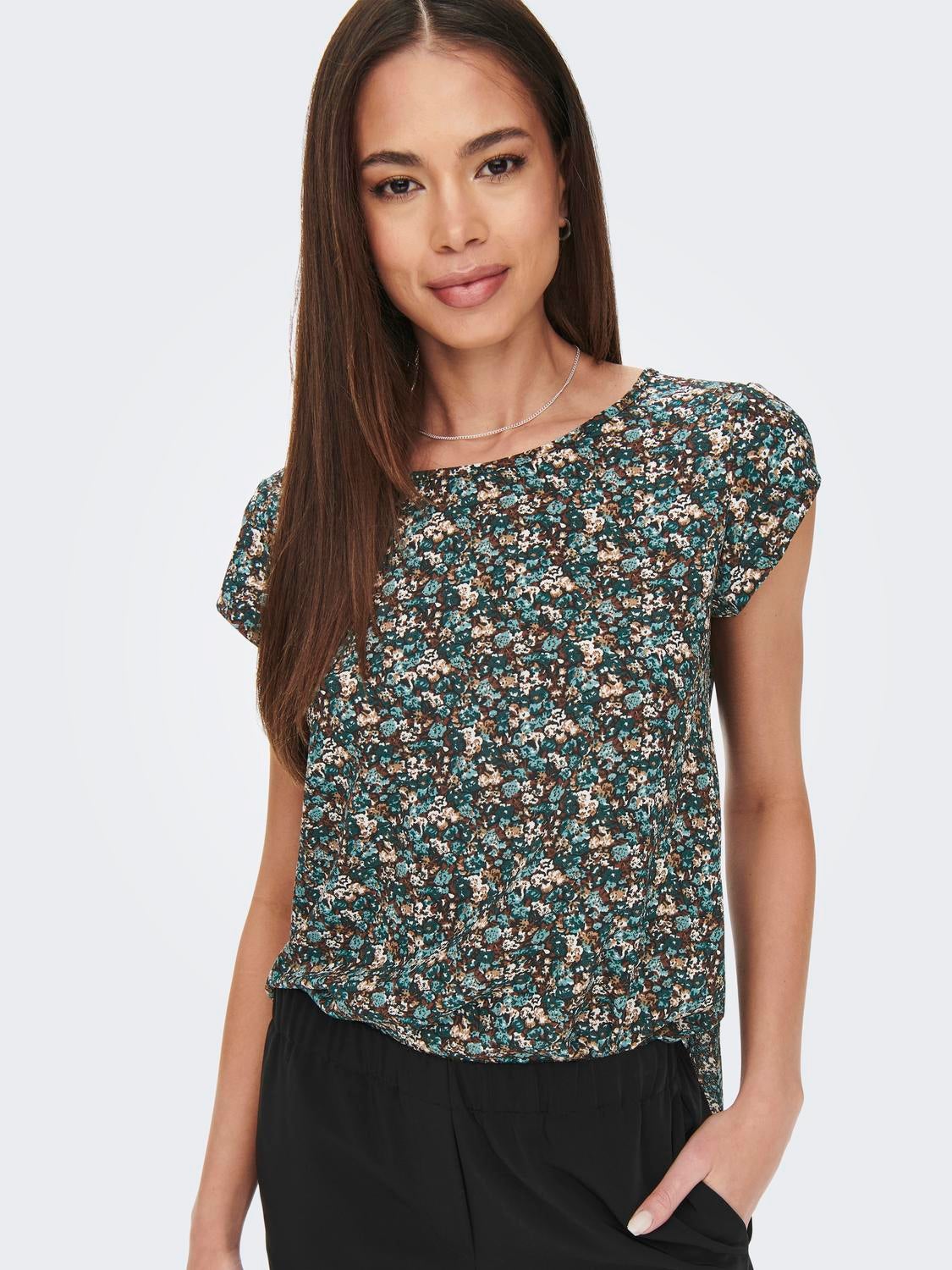 ONLVIC Top Balsam Green