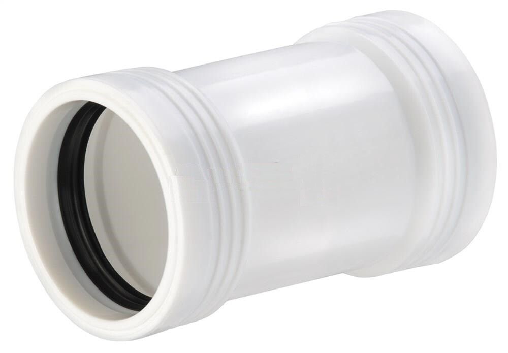 DOBBELTMUFFE WAVIN40MM HVIT