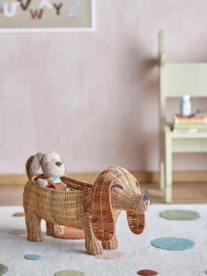 Bloomingville MINI Palle Kurv, Brun