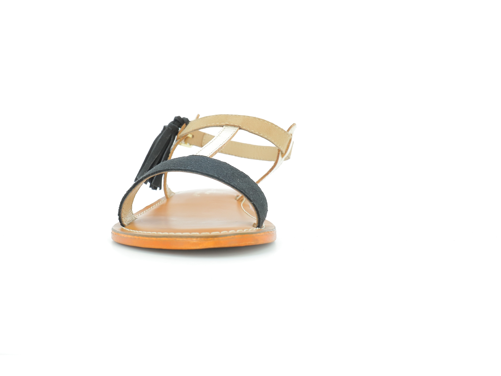 L atelier tropezien-SH 404 Cuir Noir Or