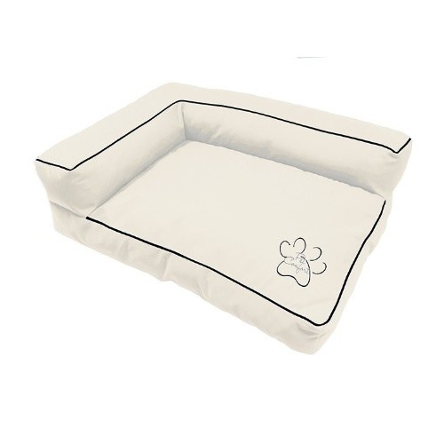 Sofá Comfort Pet tamanho G Florida, impermeável, bege, para cães.