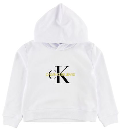 Calvin Klein Kapuzenpullover - Weiß m. Logo