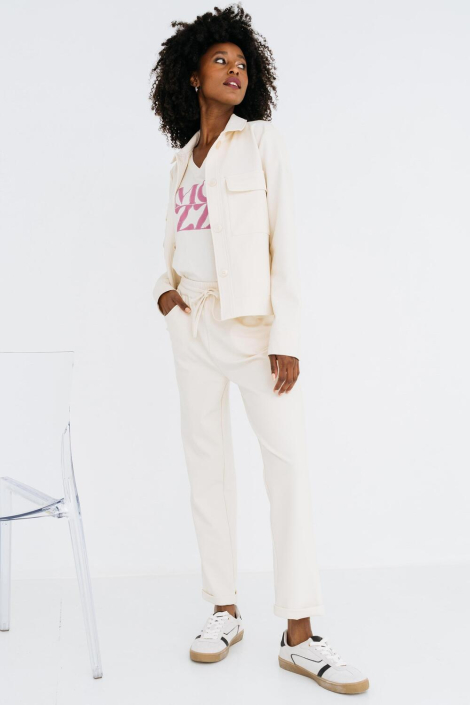 Zizo ecru dames broek
