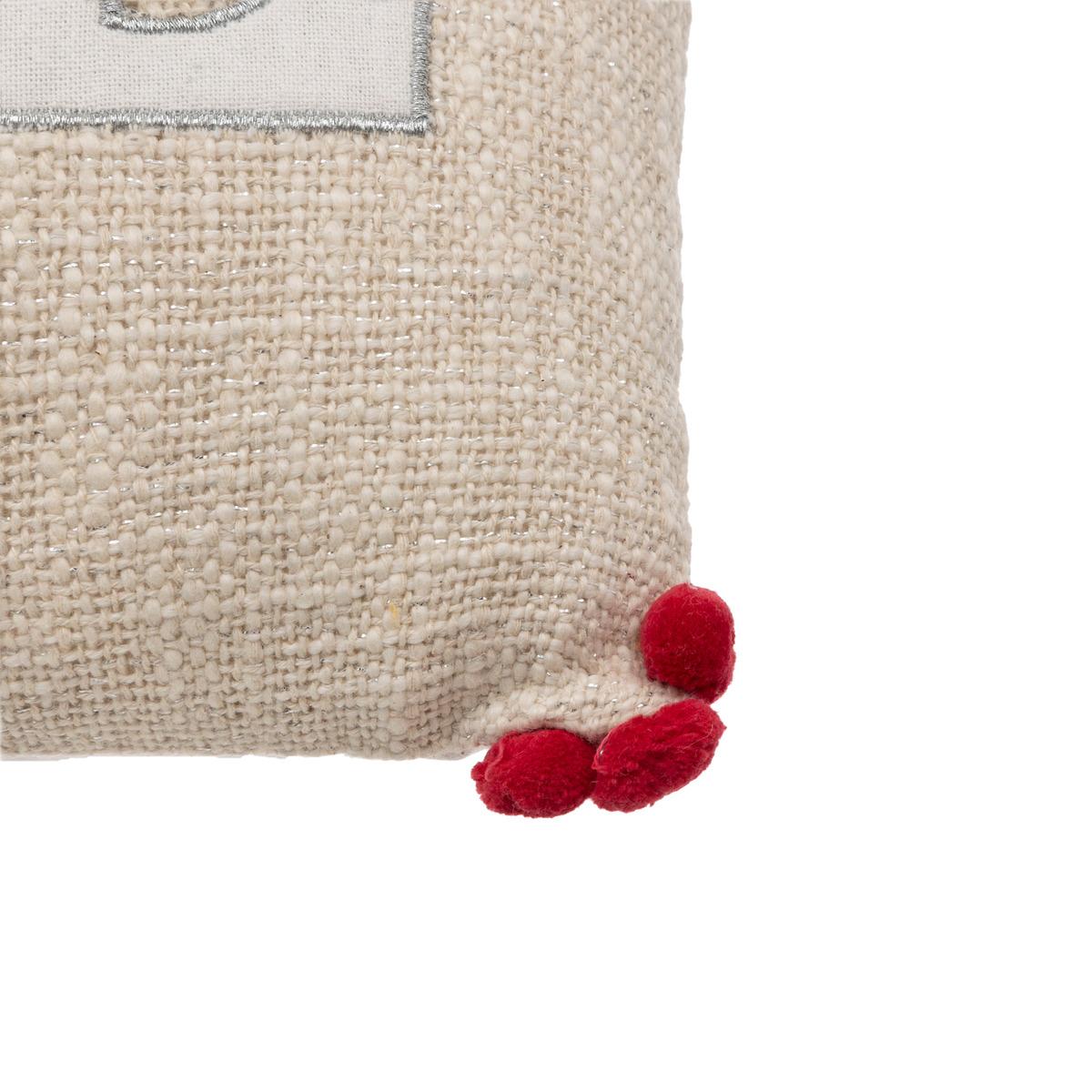 COUSSIN NOEL FLOCON 50X30CM