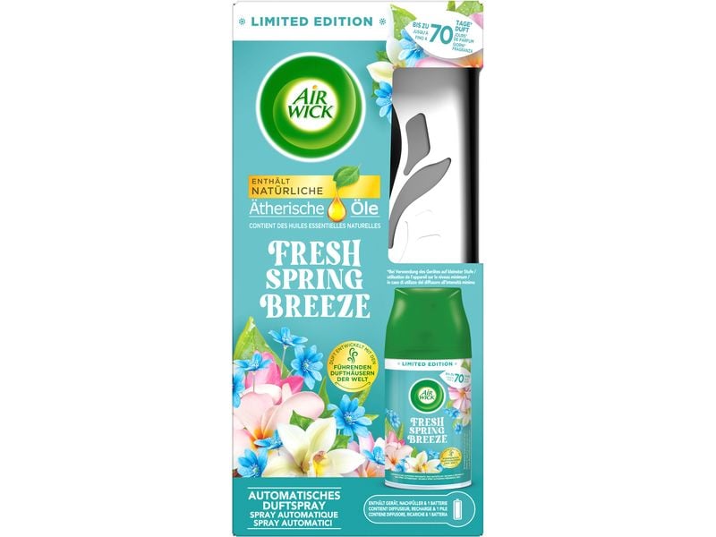 Air Wick Freshmatic Starter-Set Fresh Spring Breeze Geruchsneutralisation und frischer Duft mit ätherischen Ölen