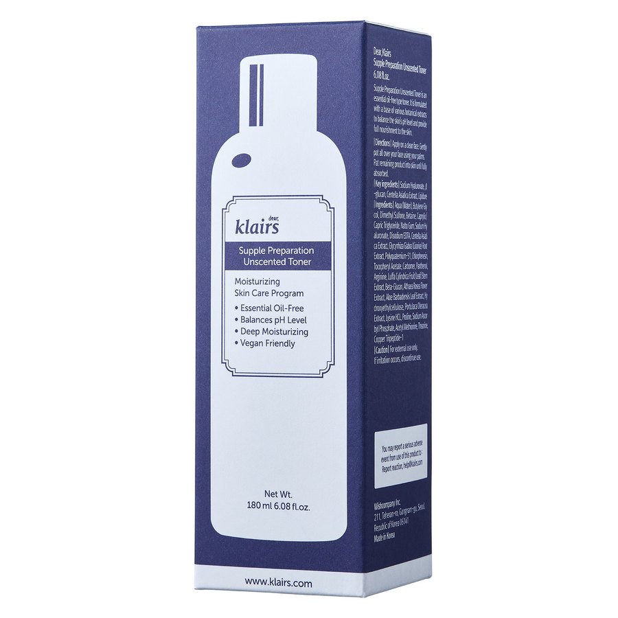 Klairs Supple Preparation Unscented Toner 180ml