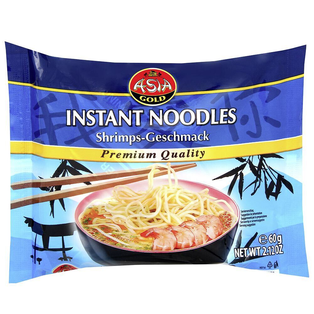 Nouilles instantanées saveur crevette 60gr