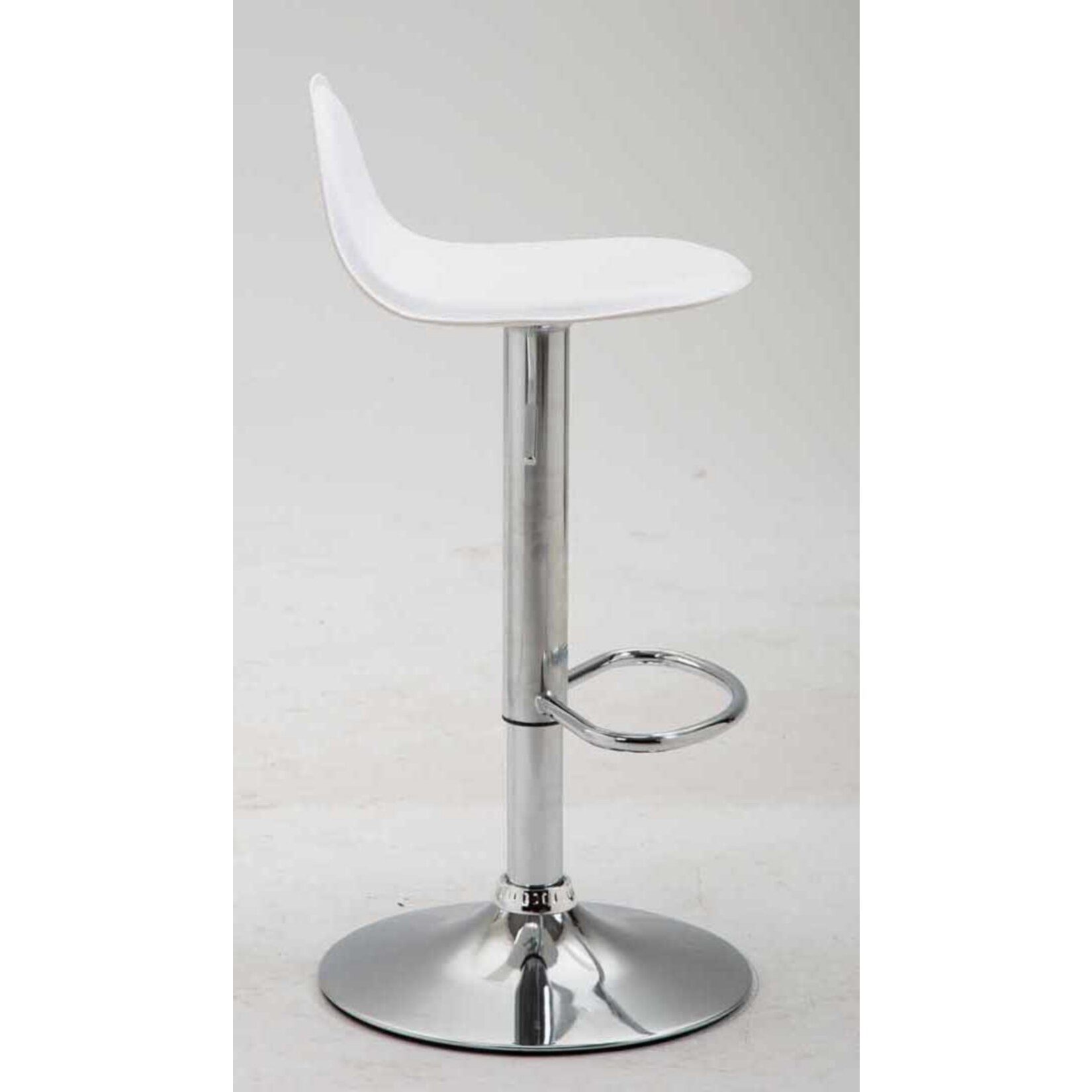 CLP 2er Set Barhocker Lana V2 Mit Kunstlederbezug I 2 x Höhenverstellbarer Barstuhl Mit Lehne