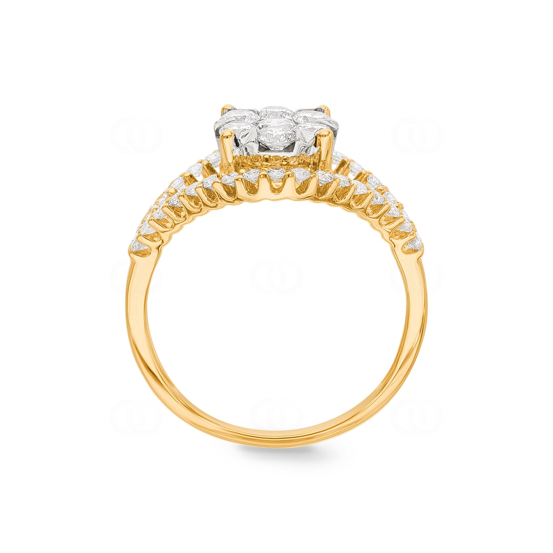 1.01 Karat Diamantring 750/18 K Gelbgold