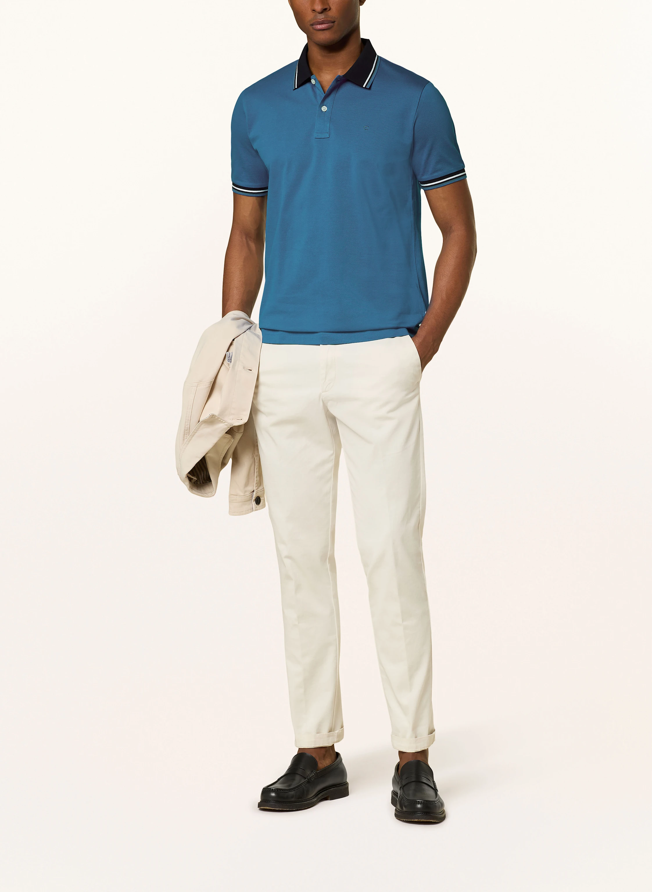 OLYMP Piqué-Poloshirt Casual Fit