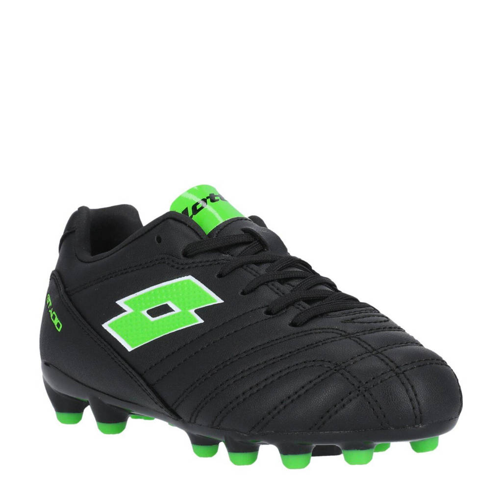 Lotto Stadio 705 FGjunior voetbalschoenen zwart/groen