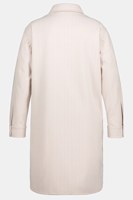 Hemdjacke, Shaket-Style, Streifen, Hemdkragen