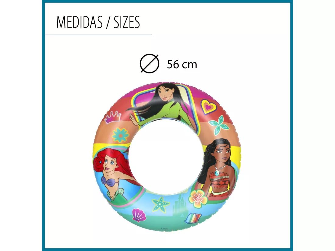 Bouée Gonflable pour Enfants de 3 à 6 ans Bestway 48 cm Design de Princesses Disney Double Chambre à Air