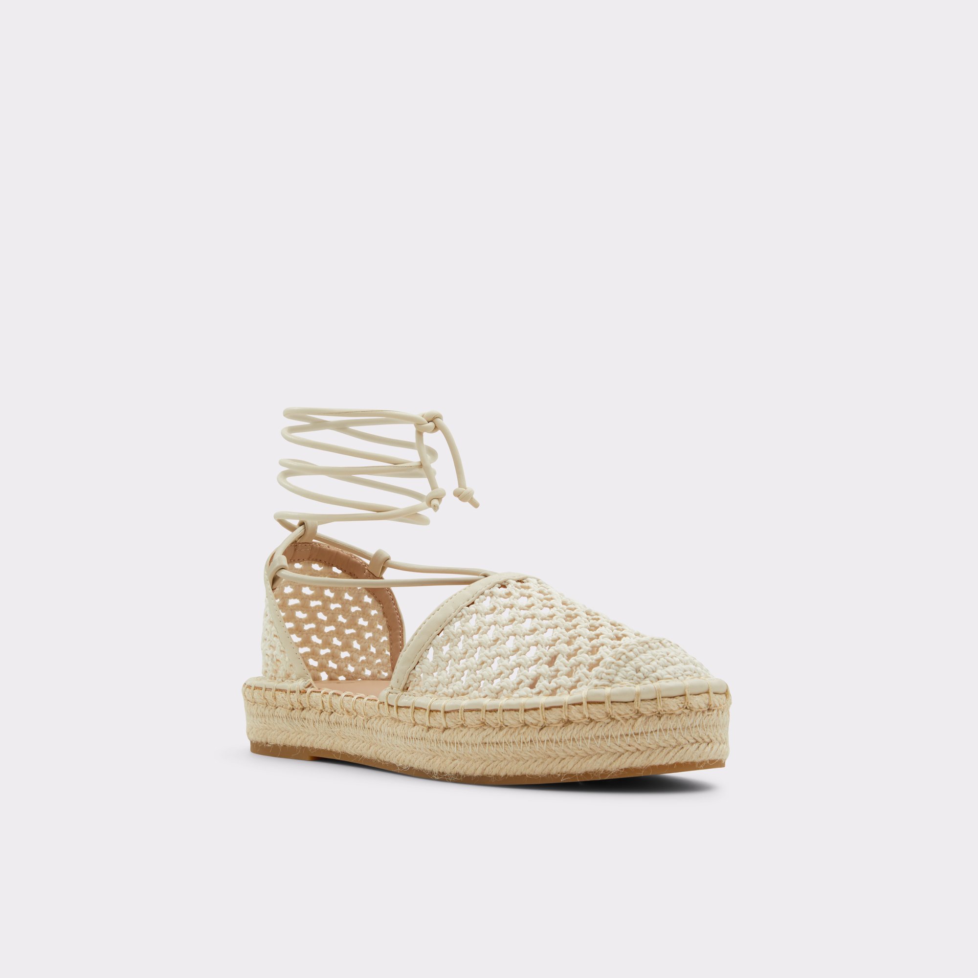 Picot Light Beige Women Wedges & Espadrilles