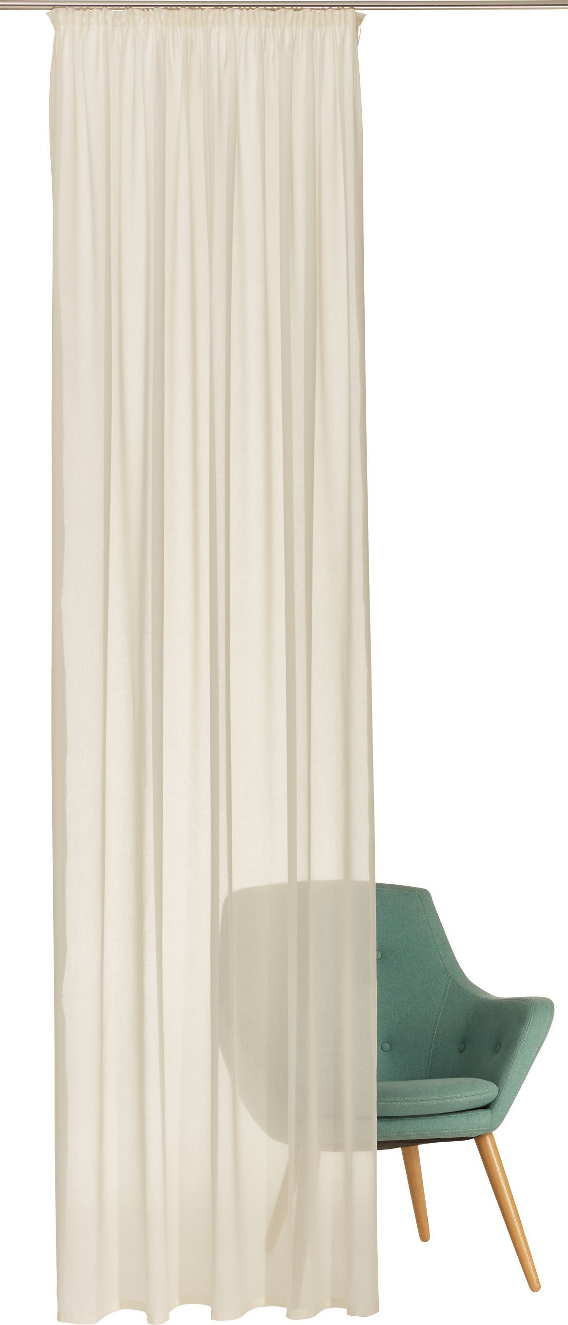 NEREA II Fertigvorhang Tag - Écru / B: 150.0 cm x H: 260.0 cm