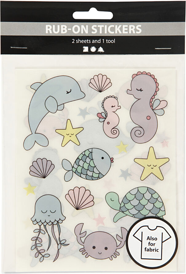 Creativ Company Rub on stickers, havet