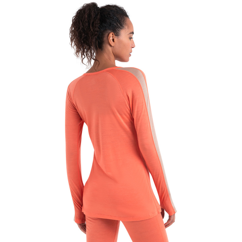 Icebreaker Damen 125 ZoneKnit Crew Longsleeve