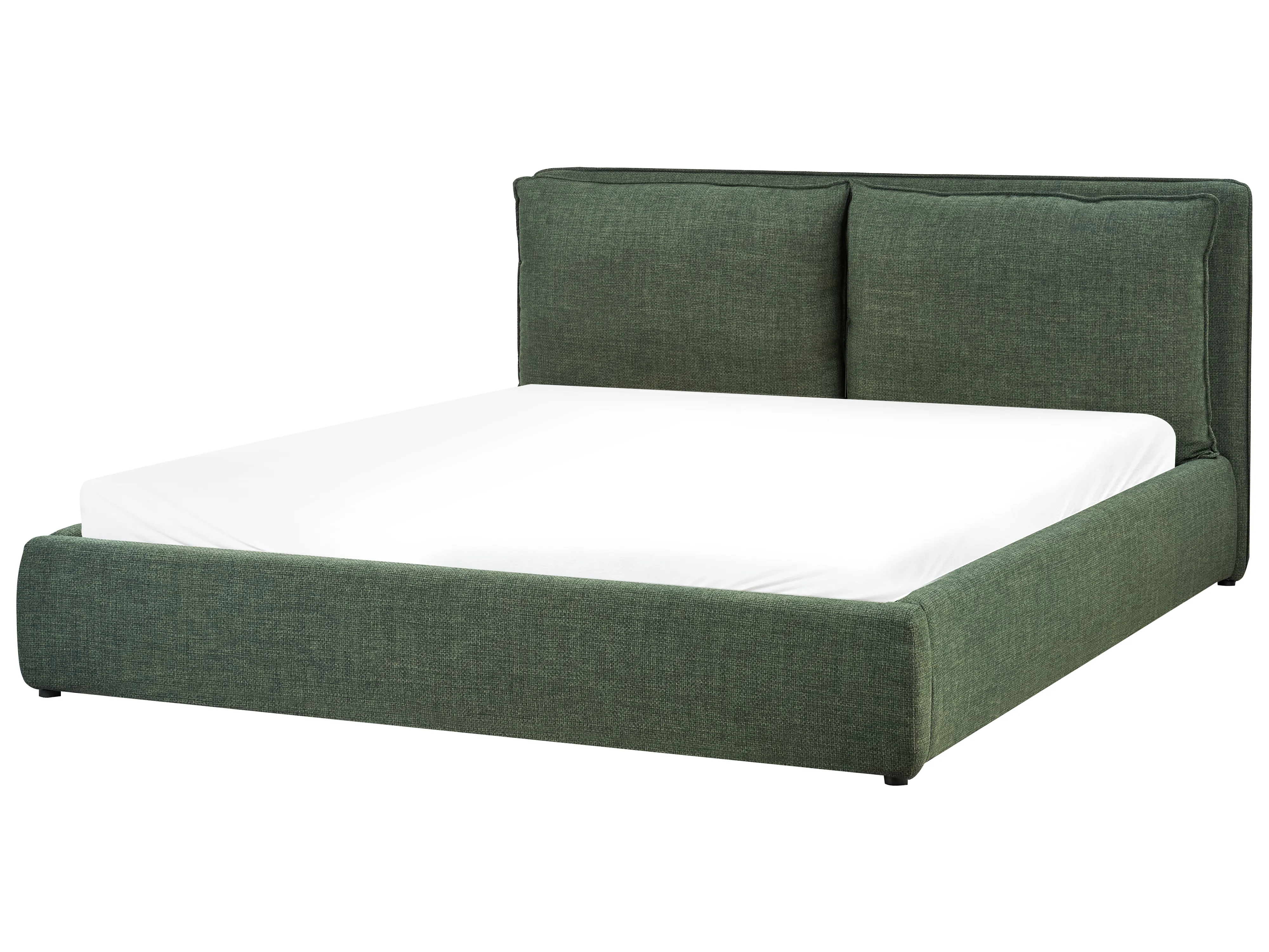 Bed met opbergruimte Stof BAJONNA 180 x 200 cm Donkergroen
