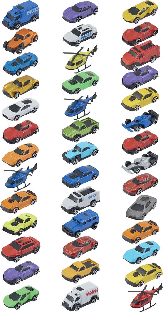 PACK 40 VEHICULES ROUES LIBRES