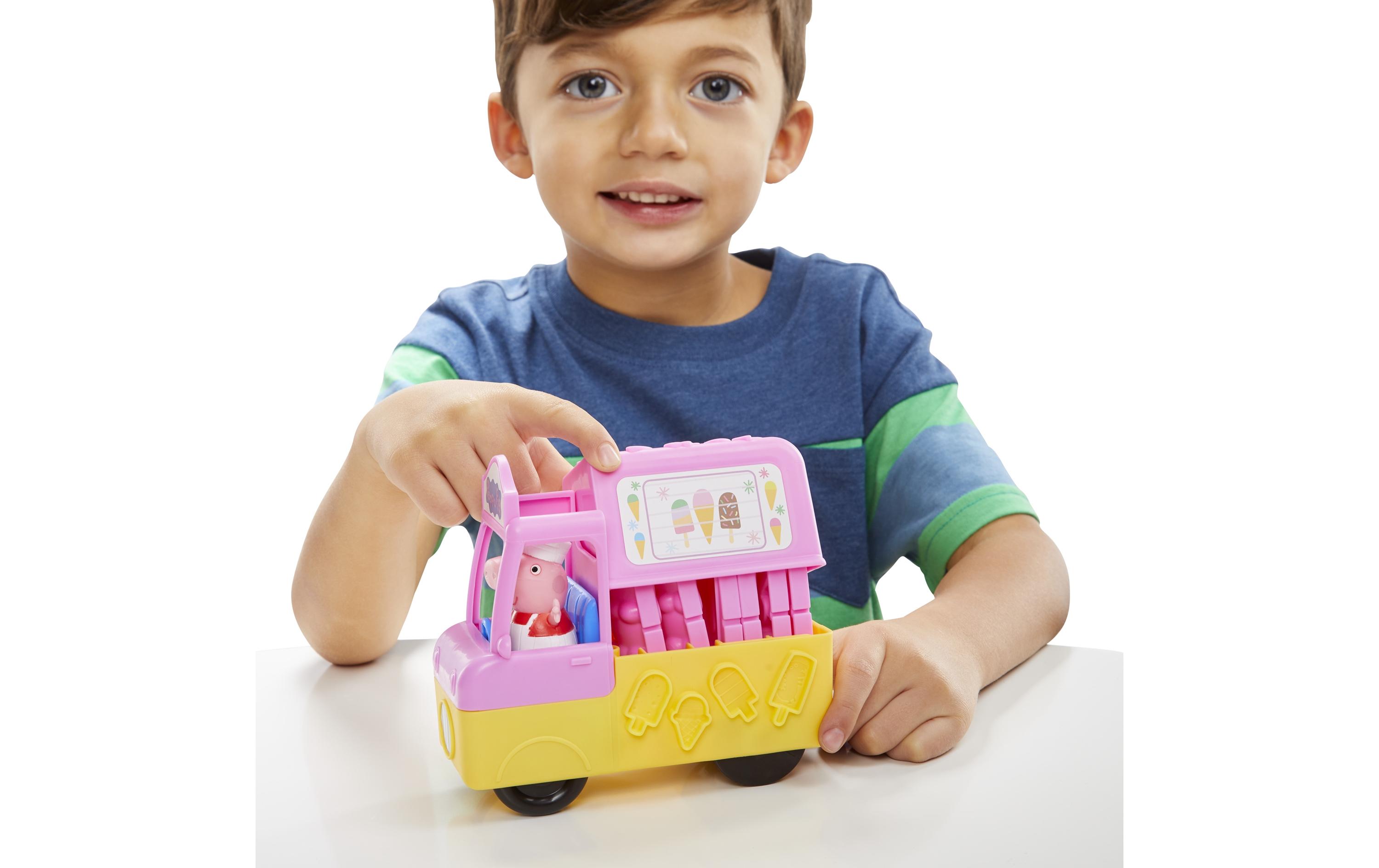 Knetspielzeug Peppa`s Ice Cream PlaysetPeppas Eiscreme-Spielset mit 5 Knetdosen