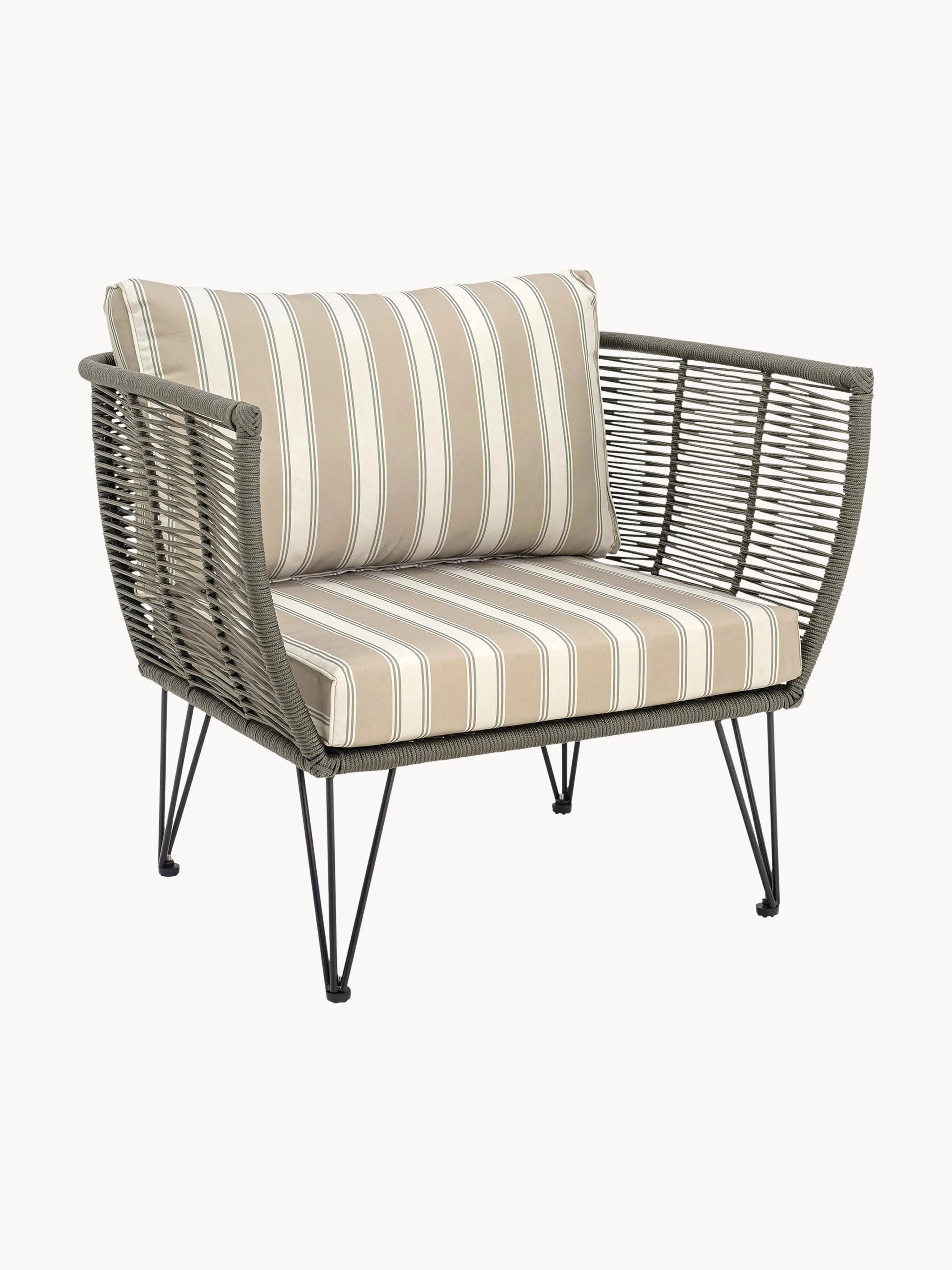 Tuin fauteuil Mundo met kunststoffen vlechtwerk