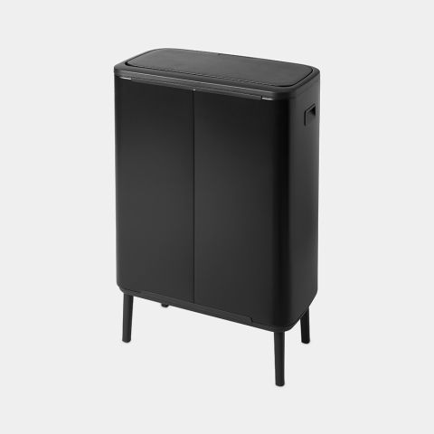 Bo Touch Bin Hi, met 2 binnenemmers, 2 x 30 liter - Matt Black