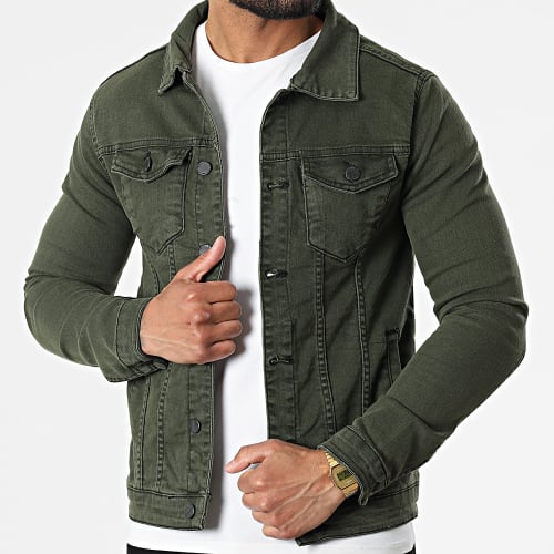 Veste Jean Skinny Fit FR9316 Vert Kaki