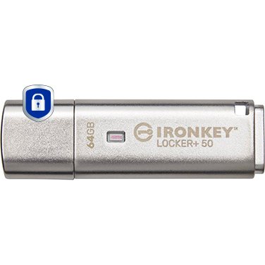 Kingston Technology IronKey 64 Go IKLP50 AES USB, w/256bit Encryption