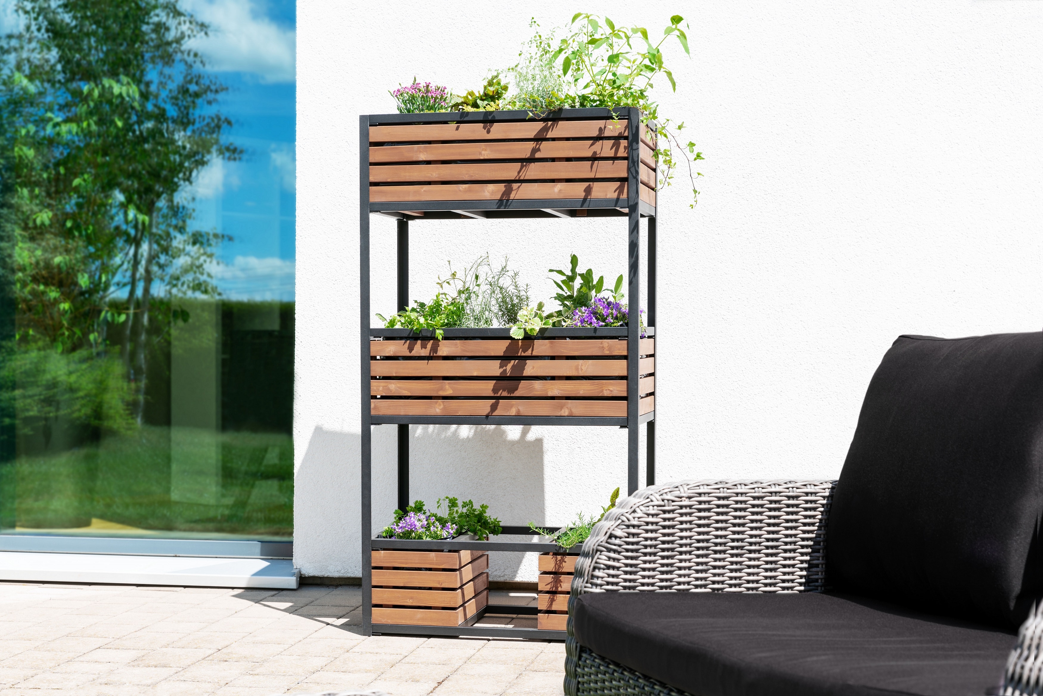 Hochbeet Metall/Holz 