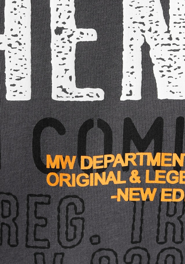 Man's World Muscleshirt , ohne Ärmel,  bedruckt,  Rundhalsausschnitt,  aus Baumwolle