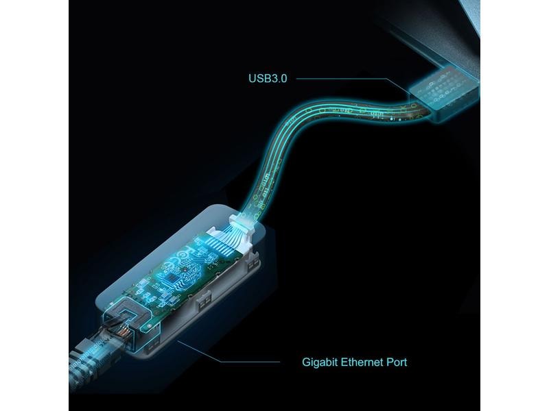 TP-Link Netzwerk-Adapter UE306 USB 3.0 USB 3.0 zu Gigabit Ethernet Netzwerk Adapter
