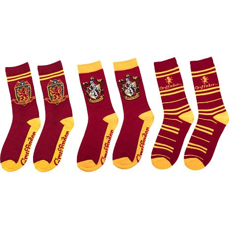 Gryffindor Sokker Sæt af 3