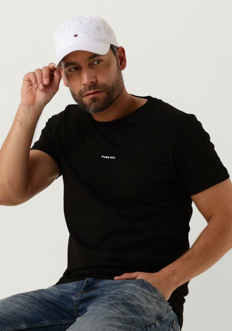 PURE PATH zwarte pure path t-shirt pure logo t-shirt
